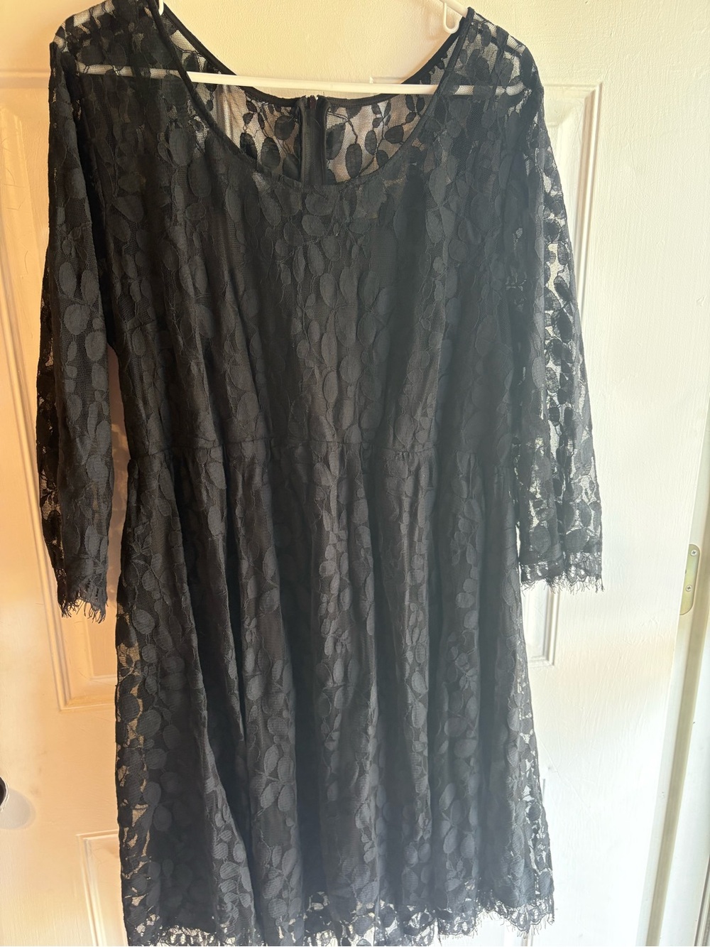 torrid Black Lace Fit-and-Flare Dress
